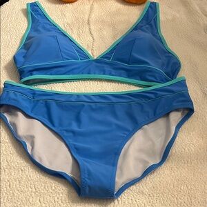 Blue and Green Women's 2 piece Bikini Set